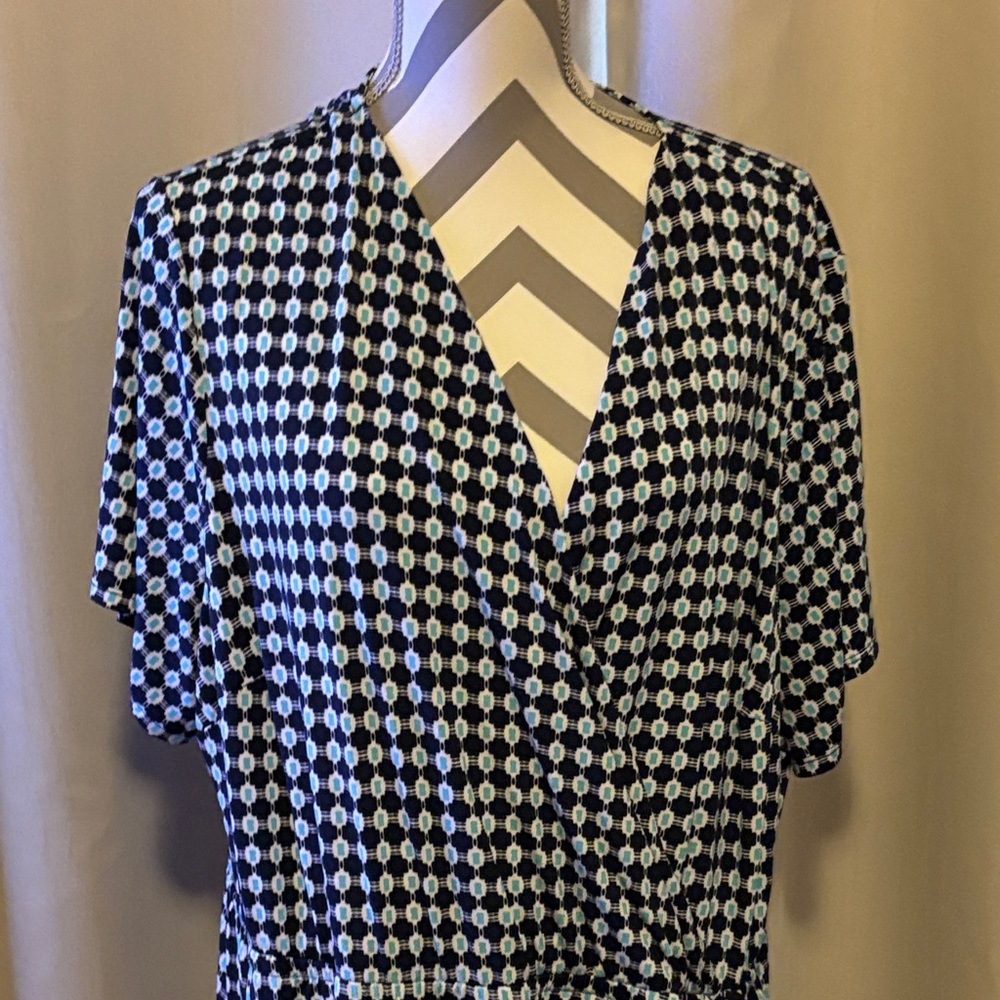 Lane Bryant Blue and White Maxi Dress - Picture 3 of 11